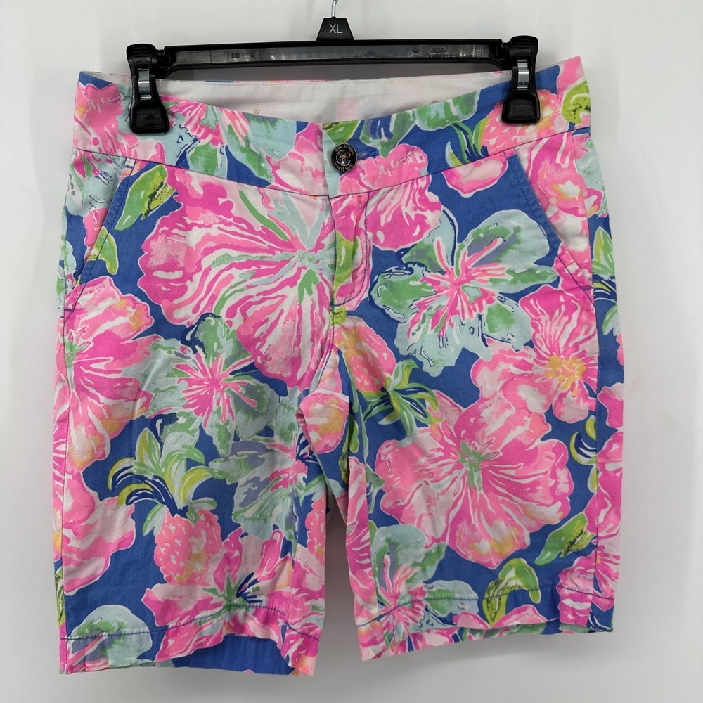 Lilly Pulitzer 'The Chipper' Short 10" Inseam Jungle Utopia Size 00